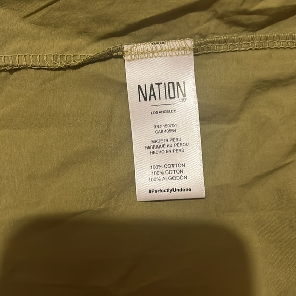 Nation Ltd. Heddie Dress In Green. Size large - Picture 6 of 9